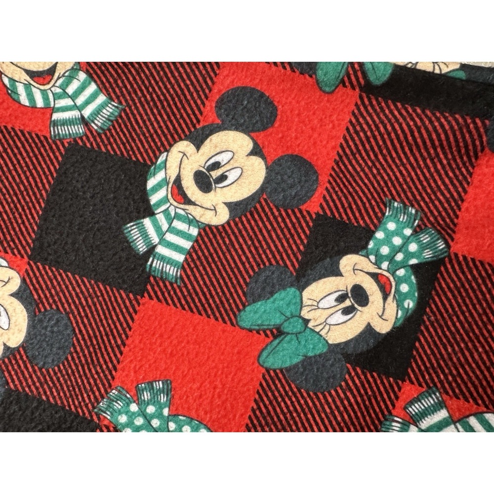 Disney Mickey Mouse Christmas 2 Pc Pajama Set Womens L Long Sleeve Top & Pant - Picture 4 of 12